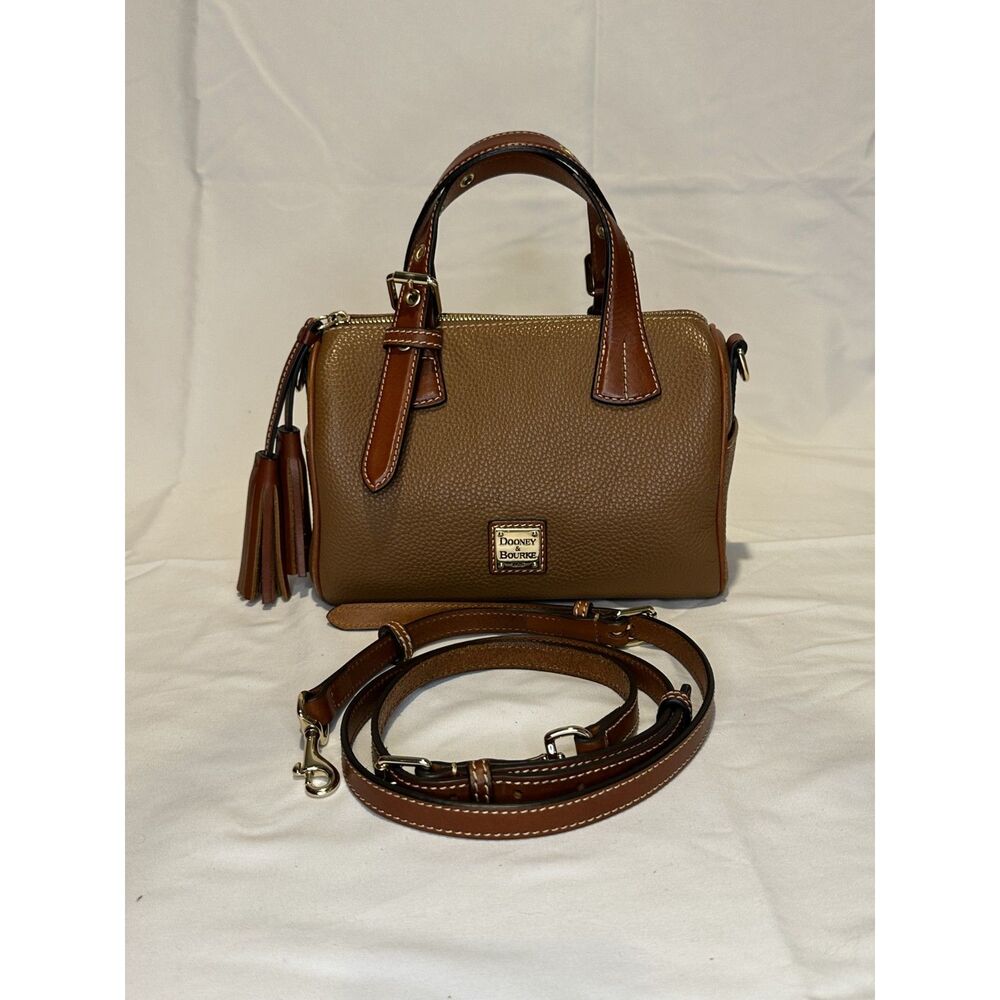 Dooney & Bourke Kendra Satchel with Crossbody Strap Caramel